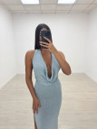 VESTIDO SAMIA LARGO AZUL VESTIDO SAMIA LARGO AZUL